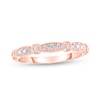 Thumbnail Image 0 of 1/5 CT. T.W. Diamond Alternating Collar Vintage-Style Stackable Band in 14K Rose Gold