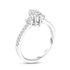 Thumbnail Image 3 of 5/8 CT. T.W. Marquise Diamond Three Stone Engagement Ring in 14K Two-Tone Gold