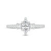 Thumbnail Image 4 of 5/8 CT. T.W. Marquise Diamond Three Stone Engagement Ring in 14K Two-Tone Gold