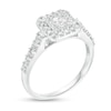 3/4 CT. T.W. Princess-Cut Diamond Double Frame Engagement Ring in 10K White Gold