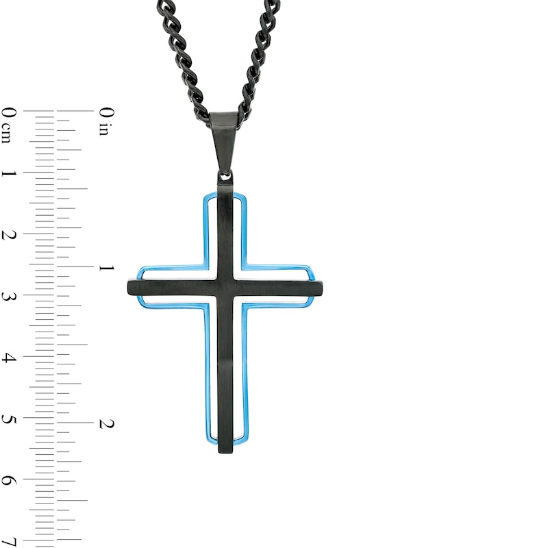 Main Image 2 of Diamond Accent Three Piece Set in Two-Tone Stainless Steel