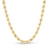 Thumbnail Image 1 of Men's 5.0mm Rope Chain Necklace in Hollow 10K Gold - 26"