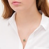 Thumbnail Image 2 of 10.0mm Trillion-Cut Mystic Fire Topaz and Diamond Accent Trinity Frame Pendant in 10K Gold