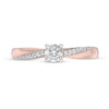Thumbnail Image 4 of 1/3 CT. T.W. Diamond Engagement Ring in 10K Rose Gold