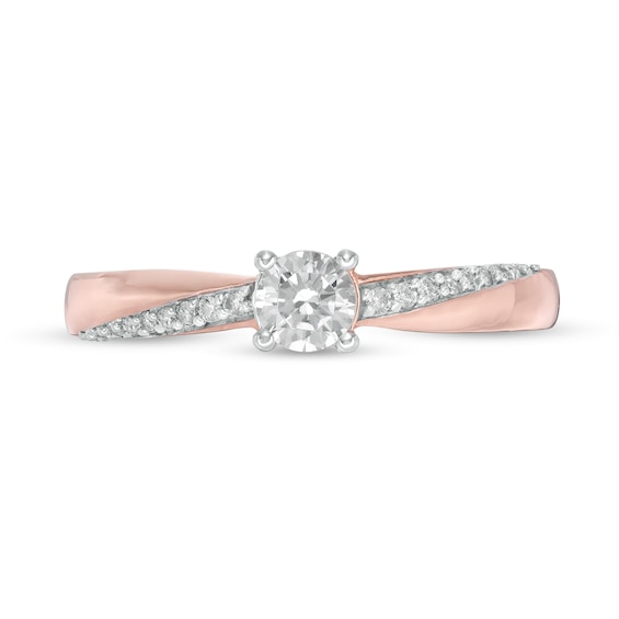 1/3 CT. T.w. Diamond Engagement Ring in 10K Rose Gold