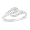 Thumbnail Image 0 of 1/5 CT. T.W. Diamond Bypass Promise Ring in 10K White Gold