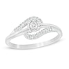 Thumbnail Image 1 of 1/5 CT. T.W. Diamond Bypass Promise Ring in 10K White Gold