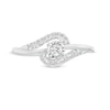 Thumbnail Image 3 of 1/5 CT. T.W. Diamond Bypass Promise Ring in 10K White Gold