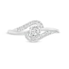 Thumbnail Image 4 of 1/5 CT. T.W. Diamond Bypass Promise Ring in 10K White Gold