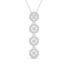 Thumbnail Image 1 of 1/4 CT. T.W. Diamond Four Stone Frame Pendant in 10K White Gold