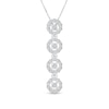 Thumbnail Image 0 of 1/4 CT. T.W. Diamond Four Stone Frame Pendant in 10K White Gold