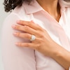 Thumbnail Image 2 of 1-1/3 CT. T.W. Multi-Diamond Cushion Frame Vintage-Style Bridal Set in 10K Gold