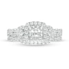 Thumbnail Image 4 of 1 CT. T.W. Princess-Cut Diamond Frame Twist Shank Bridal Set in 10K Two-Tone Gold