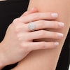Thumbnail Image 2 of 1/2 CT. T.W. Composite Diamond Orbit Split Shank Ring in 10K White Gold
