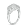 Thumbnail Image 3 of 1/2 CT. T.W. Composite Diamond Orbit Split Shank Ring in 10K White Gold