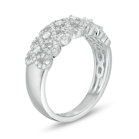 1/2 CT. T.w. Diamond Infinity Ring in 10K White Gold