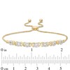 Thumbnail Image 2 of 1/4 CT. T.W. Diamond "XO" Bolo Bracelet in 10K Gold - 9.5"