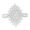 Thumbnail Image 4 of 1 CT. T.W. Composite Diamond Starburst Ring in 10K White Gold