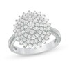 Thumbnail Image 0 of 1 CT. T.W. Composite Diamond Sunburst Ring in 10K White Gold