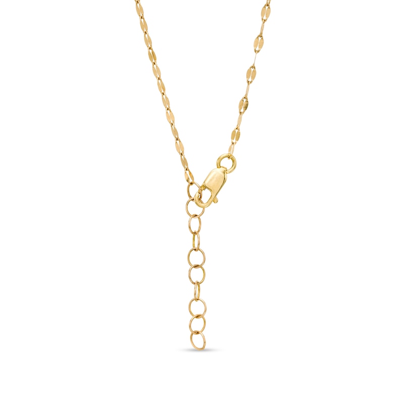 Main Image 3 of 1/5 CT. T.W. Composite Diamond Oval Frame Necklace in 10K Gold