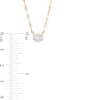 Thumbnail Image 3 of 1/5 CT. T.W. Composite Diamond Oval Frame Necklace in 10K Gold