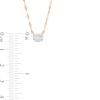 Thumbnail Image 4 of 1/5 CT. T.W. Composite Diamond Oval Frame Necklace in 10K Gold