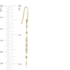Thumbnail Image 3 of 1/6 CT. T.W. Diamond Chain Drop Earrings in 10K Gold