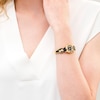 Thumbnail Image 2 of Black Hills Gold Ladies' Landstrom's Gold-Tone Expansion Band Watch with Black Dial (Model: G LL931009250)