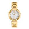Thumbnail Image 0 of Ladies' Citizen Eco-Drive® Capella Diamond Accent Gold-Tone Watch with Silver-Tone Dial (Model: EX1512-53A)