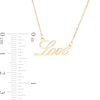 Thumbnail Image 3 of Made in Italy "Love" Necklace in 10K Gold