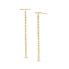 Thumbnail Image 1 of Diamond-Cut Bar and Rope Chain Drop Earrings in 10K Gold