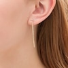 Thumbnail Image 2 of Diamond-Cut Bar and Rope Chain Drop Earrings in 10K Gold