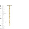 Thumbnail Image 3 of Diamond-Cut Bar and Rope Chain Drop Earrings in 10K Gold