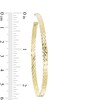 Thumbnail Image 2 of Made in Italy 60.0mm Diamond-Cut Hoop Earrings in 10K Gold
