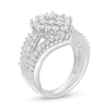 Thumbnail Image 2 of 2 CT. T.W. Composite Diamond Bypass Waterfall Ring in 10K White Gold