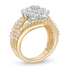 Thumbnail Image 2 of 2 CT. T.W. Composite Diamond Bypass Waterfall Ring in 10K Gold