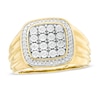 Thumbnail Image 0 of Men's 1/4 CT. T.W. Composite Diamond Cushion Frame Ring in 10K Gold