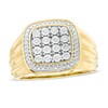 Thumbnail Image 1 of 1/4 CT. T.W. Composite Diamond Cushion Frame Ring in 10K Gold