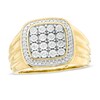 Thumbnail Image 0 of Men's 1/4 CT. T.W. Composite Diamond Cushion Frame Ring in 10K Gold