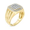 Thumbnail Image 2 of Men's 1/4 CT. T.W. Composite Diamond Cushion Frame Ring in 10K Gold