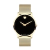 Thumbnail Image 1 of Men's Movado Museum® Gold-Tone Watch with Black Dial (Model: 0607396)