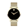 Thumbnail Image 0 of Men's Movado Museum® Gold-Tone Watch with Black Dial (Model: 0607396)