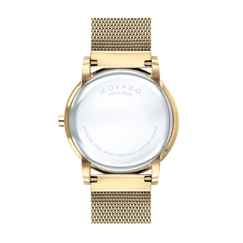 Main Image 3 of Men's Movado Museum® Gold-Tone Watch with Black Dial (Model: 0607396)