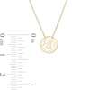 Thumbnail Image 3 of Mini Cut-Out Hibiscus Disc Necklace in 14K Gold