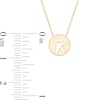 Thumbnail Image 3 of Mini Cut-Out Airplane Disc Necklace in 14K Gold