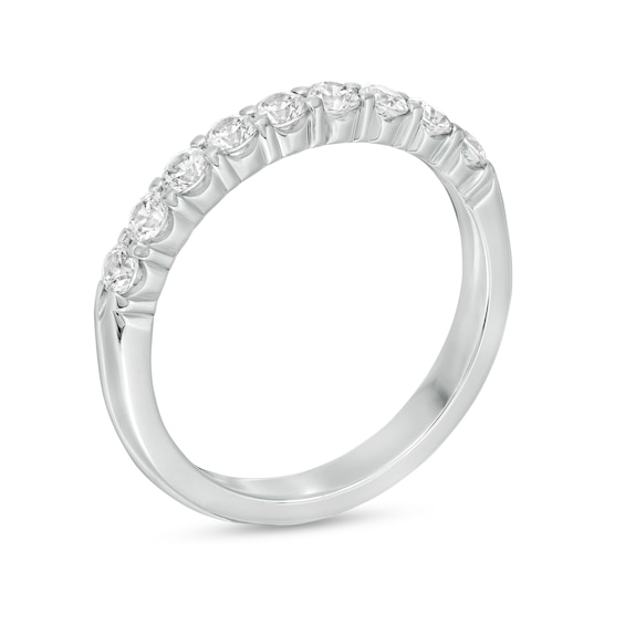 1/2 CT. T.w. Certified Diamond Nine Stone Wedding Band in Platinum (G/Vs2)