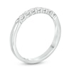 Thumbnail Image 2 of 1/4 CT. T.W. Certified Diamond Seven Stone Wedding Band in Platinum (G/VS2)