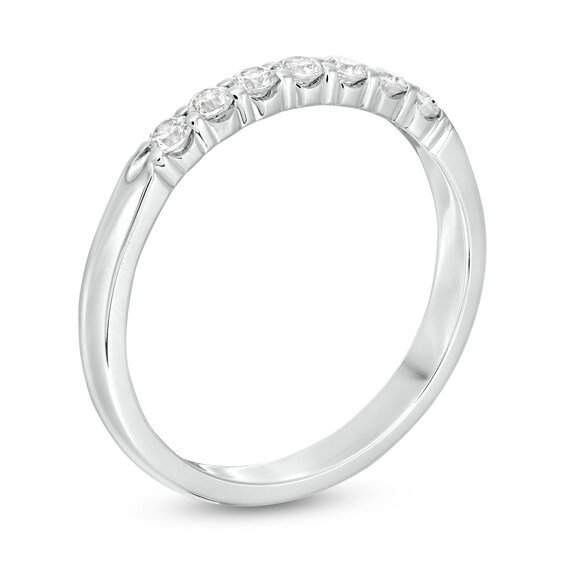 1/4 CT. T.w. Certified Diamond Seven Stone Wedding Band in Platinum (G/Vs2)