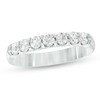 Thumbnail Image 0 of 1/2 CT. T.W. Certified Diamond Seven Stone Wedding Band in Platinum (G/VS2)