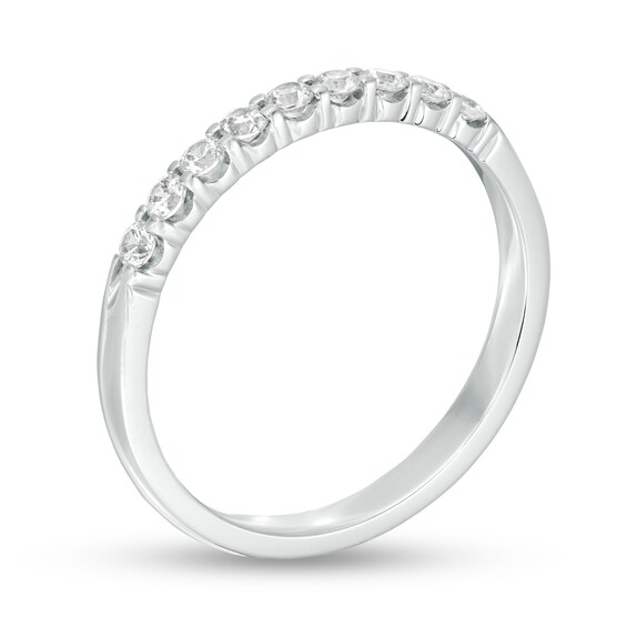 1/ CT. T.w. Certified Diamond Nine Stone Wedding Band in Platinum (G/Vs2